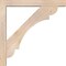 Ekena Millwork Olympic Block Smooth Bracket w/ Offset Brace, Douglas Fir, 5 1/2"W x 38"D x 38"H BKT0604X38X38OLY05SDF - alternate 2